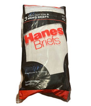 Hanes Briefs Vintage 1987 Cotton 3 Pack Size 42 NIB - £32.34 GBP