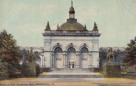 Philadelphia Pennsylvania PA Fairmount Park Memorial Hall Postcard D45 - £2.12 GBP