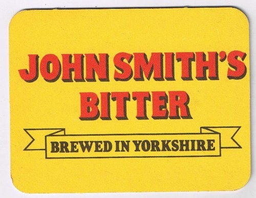 Beer Coaster John Smith&#39;s Bitter Brewed In Yorkshire - $2.14