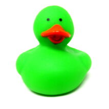 Green Rubber Duck 2 inch Decorate Personalize Solid Color Irish Cruise U... - $9.39