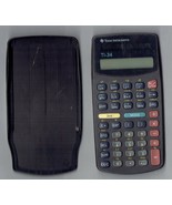 Texas Instruments TI-34 Scientific Calculator with Cover Solar Powered - £11.40 GBP