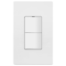 Minimalist Design Matte Finish Lighted Double Switch With Screwless Wall... - £25.02 GBP
