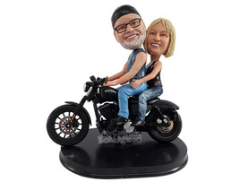 Custom Bobblehead Crazy couple riding their cool bike - Motor Vehicles Motorcycl - £128.96 GBP