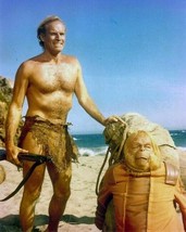 Planet of the Apes Charlton Heston on beach Dr Zaius tied to rock 8x10 photo - £7.66 GBP