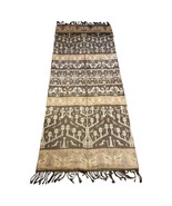 Handmade Antique Indinesian Ikat Kilim Rug 3.8&#39; x 8.3&#39; 1900s - 1N88 - €1.631,51 EUR