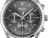 Hugo Boss HB1513815 Herren-Armbanduhr mit Quarz-Lederarmband und grauem... - $124.27