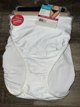 Vanity Fair Radiant Womens String Bikini Underwear Panties 3-Pair Nylon (A) ~ L - £17.31 GBP