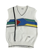 Vintage HEAD Tennis Sweater Vest Knit Cricket Preppy Geometric Multicolo... - $542.62 MXN