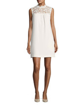 THEORY Womens Mini Dress Aronella Solid Ivory Size US 10 H0209612 - £102.87 GBP