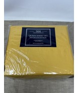 Devon Collection Luxury Sateen 900 Thread Count Sheet Set Queen Yellow $... - $74.99