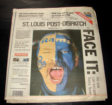2000 Jan 22 St Louis Post Dispatch Newspaper Rams Playoff Buccaneers Pre... - $12.95