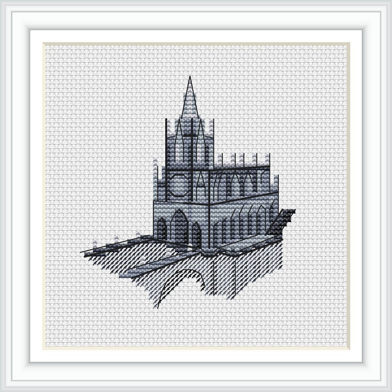 Columbia Cross Stitch Las Lajas Pattern pdf, Las Lajas Shrine cross stitch  - $3.29