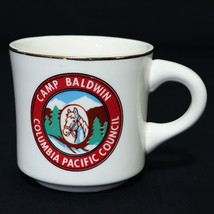 Boy Scouts VTG BSA Mug Cup, Camp Baldwin, Columbia Pacific Council, Hors... - $62.46