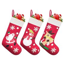 CMEECNE 3Pack Christmas Stockings Santa Snowman Reindeer Pattern Holiday... - €14,15 EUR CMEECNE 3Pack Christmas Stockings Santa Snowman Reindeer Pattern Holiday... - €14,15 EUR