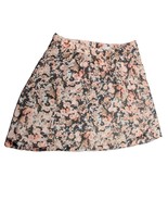 CJ Banks Womens A Line Skirt Plus Size 22W Brown Pink White Ruffles Lined - $24.26