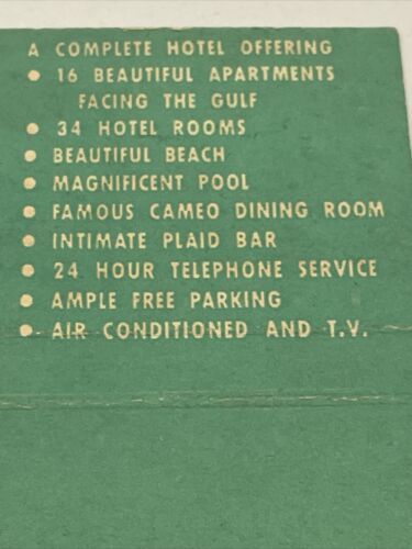 Vintage Matchbook Cover  The Edeard James restaurant  ST. Setersburg, FL  gmg Item image 7