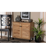 Trenton Oak Brown 2-Door Shoe Storage Cabinet - $3,313.35 MXN
