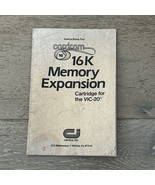 Vtg Cardram 16K Memory Expansion Manual for Commodore VIC-20 Computer - €6,00 EUR