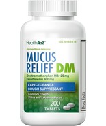 HealthA2Z® Mucus Relief DM | Dextromethorphan HBr 20mg | Guaifenesin 400... - $20.68