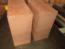 2 Exotic Kiln Dried Sapele Bowl Blanks Lumber Wood Turning ~5 X 5 X 3&quot; - £22.34 GBP