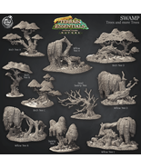 3D Printed Cast n Play Swamp Terrain Trees and more Trees Set Terrain Es... - $448.57 MXN+