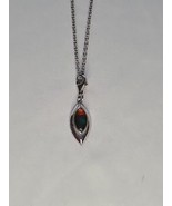 Aurora Opal Pendant 18 Inch Sterling Silver Necklace  - £31.28 GBP