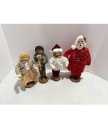 Christmas Holiday Carolers 4 Figurines - VINTAGE - $226.45 MXN