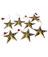Brass Star Ornaments Lot of 7 Celestial Christmas Astrology Moons Cutout... - $313.71 MXN