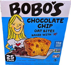 Bobo&#39;s Chocolate Chip Oat Bites Gluten Free 25x1.3 Ounce EXP 03/2026 - $509.00 MXN