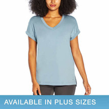 Banana Republic Womens V-neck Roll Sleeve Tee Size X-Small Color Blue - £34.24 GBP