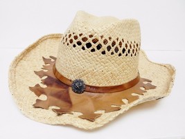 STETSON Rodeo Drive HAT Collection Cowboy Western Leather Trim Medal RARE - £70.64 GBP