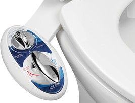 Luxe Bidet Neo 320 - Hot And Cold Water, Self-Cleaning, Dual Nozzle,, Blue - £56.74 GBP