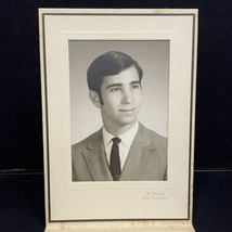 Portrait Of Young Man 6 3/4 x 9 1/4 Fold Out Photograph Wakelin Studio Vtg 50s - £6.71 GBP