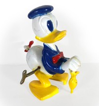 Vintage Donald Duck w/ Umbrella 6&quot; Plastic Wind-Up by Marx Toys (1950&#39;s) - $74.43
