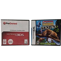 Animal Genius &amp; Scribblenauts Unmasked DS 3DS - Pre-Owned Lot - £7.92 GBP