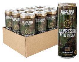 Black Rifle Coffee Co. Ready to Drink Coffee 12 Pack Espresso w/Cream - $44.99