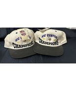 Lot Of 2 Minnesota Vikings Hats Division Champion 1998 NWT Cap NFL 2 For... - $321.67 MXN