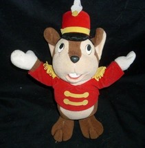 10&quot; Vintage Disney Brown Timothy Mouse Dumbo Stuffed Animal Plush Toy Hat Coat - £15.28 GBP