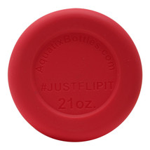 Red - Aquatix Protective Silicone Sleeve for Aquatix 21oz Flip Top Bottles - £11.49 GBP