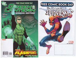 New Unlabled Free Comic Book Day 2011 - Green Lantern &amp; Spiderman Comics - £14.09 GBP