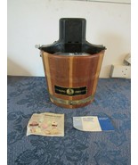VTG Sterling Ice Cream Maker Freezer 5 Qt Wood Bucket RCW Richmond Cedar... - $67.91 CAD