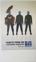 Blue Man Group at Venetian Las Vegas Table Tent 9&quot; x 5&quot; - £9.55 GBP