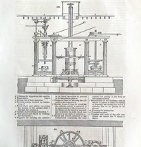 Boring Machine Woodcut 1852 Victorian Industrial Print Drawing 2 DWS1B - $39.99