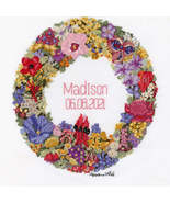 Australian Wildflower Wreath cross stitch kit design by Helene Wild - $56.66 CAD