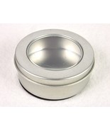 2.75&quot; Round Storage Tin w/See-Thru Lid, Magnetic Base, Rings, Keys, Mone... - £6.22 GBP