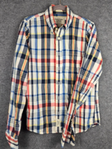 Abercrombie &amp; Fitch Mens Shirt L Lg Multicolored Button Down Long Sleeve... - £11.47 GBP