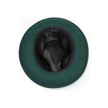 Men's Milani Wool Fedora Hat Soft Crushable Lined FD219 Emerald Green image 5