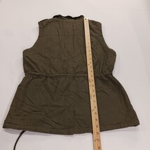 C'ESTTOI GV1087 Women's Girls/Women's Green Cotton Blend Sherpa Vest Size Medium image 7