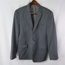 Egara 46L | 40 x 34 Gray Slim Fit Peak Lapel 2 Btn Mens Career Formal Pr... - $109.99