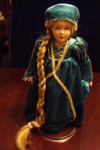 Rapunzel by Compatible with Danbury Mint Doll Original Green Emerald Dre... - £81.97 GBP
